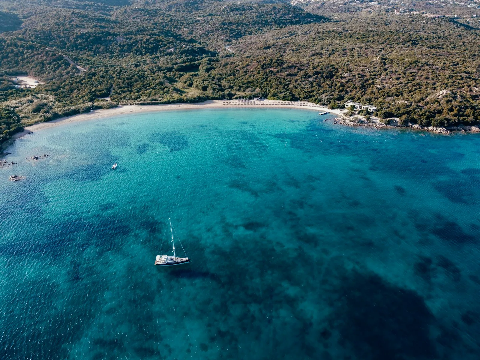 Costa della Sardegna vista dall'alto
